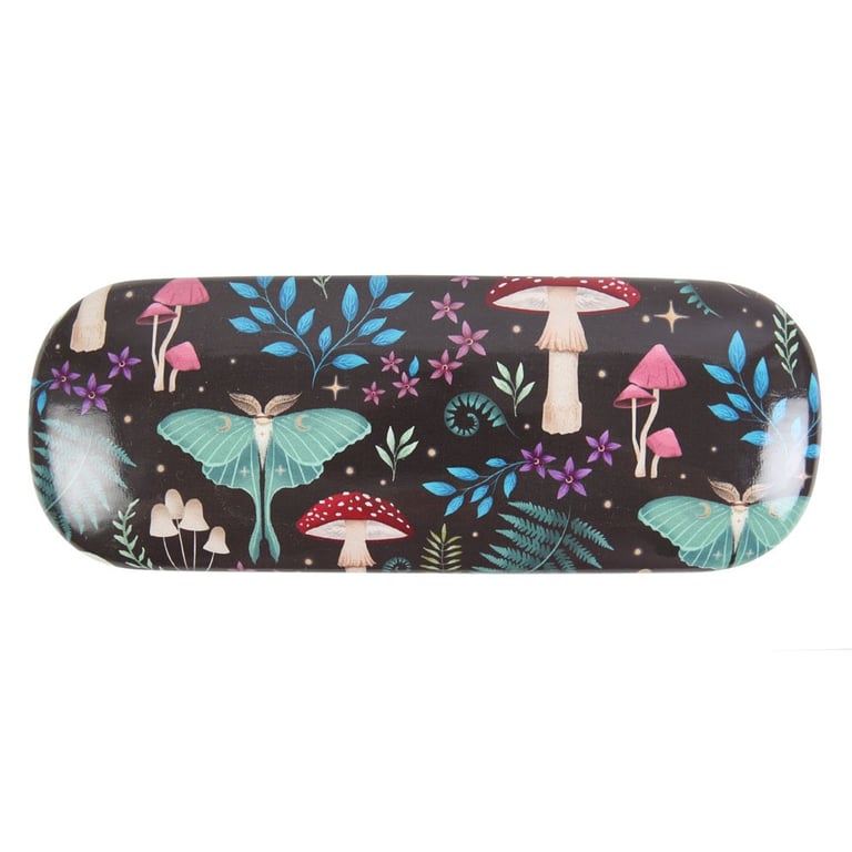 Dark Forest Print Hard Shell Glasses Case with Microfibre Cleaning Cloth