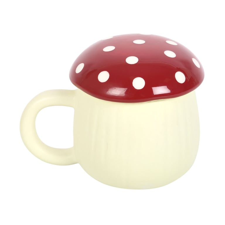 Mushroom Shaped Mug - 380ml Capacity, Whimsical Hand Wash Only Design