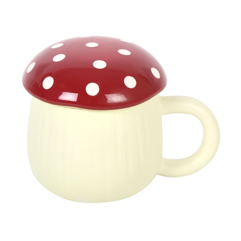 Mushroom Shaped Mug - 380ml Capacity, Whimsical Hand Wash Only Design