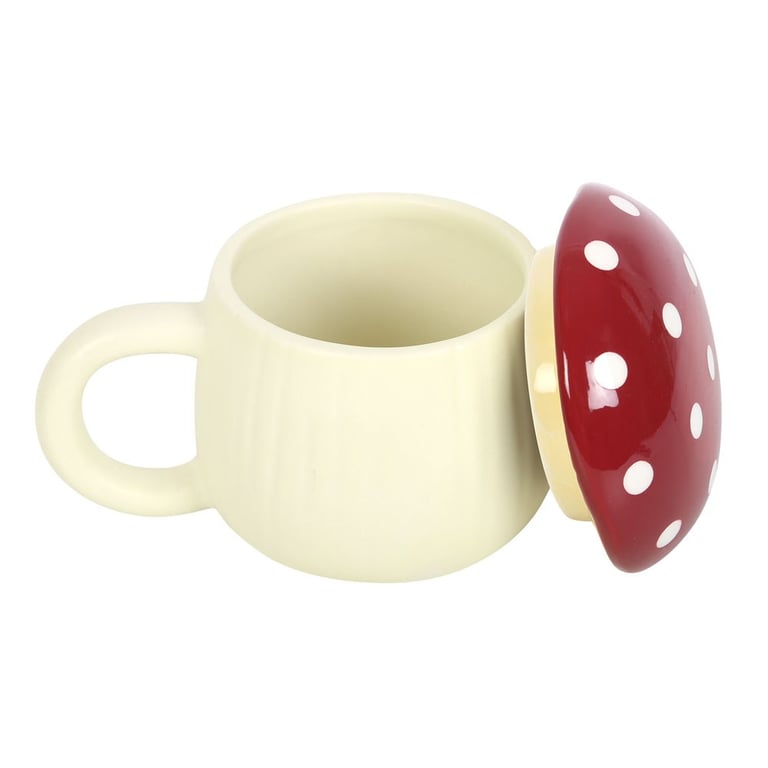 Mushroom Shaped Mug - 380ml Capacity, Whimsical Hand Wash Only Design