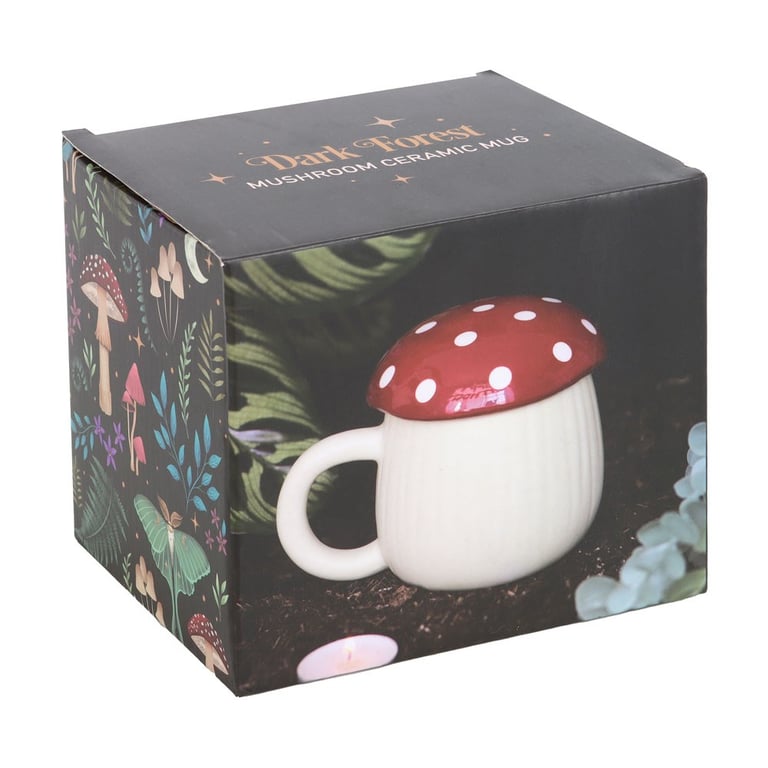 Mushroom Shaped Mug - 380ml Capacity, Whimsical Hand Wash Only Design