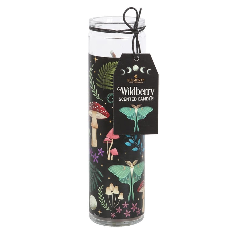 Dark Forest Wildberry Paraffin Wax Candle - 70 Hour Burn Time, Home Decor