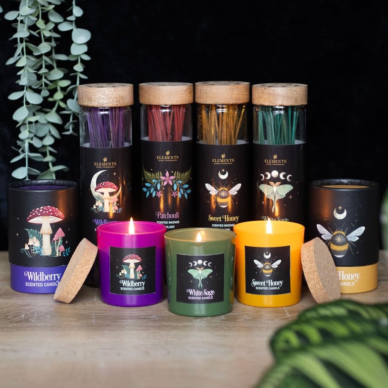 Forest Mushroom Wildberry Candle - Vegan Paraffin Wax, 25-Hour Burn Time, Mystical Dark Forest Aroma