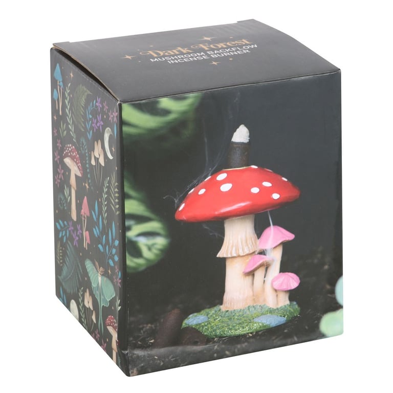 Mushroom Backflow Incense Burner - Whimsical Woodland Home Fragrance Holder