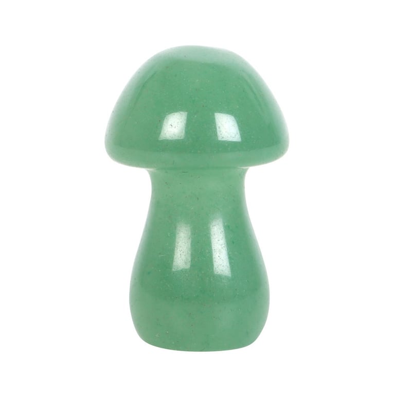 Aventurine Crystal Mushroom - Strength and Bravery Stone Healing Tool