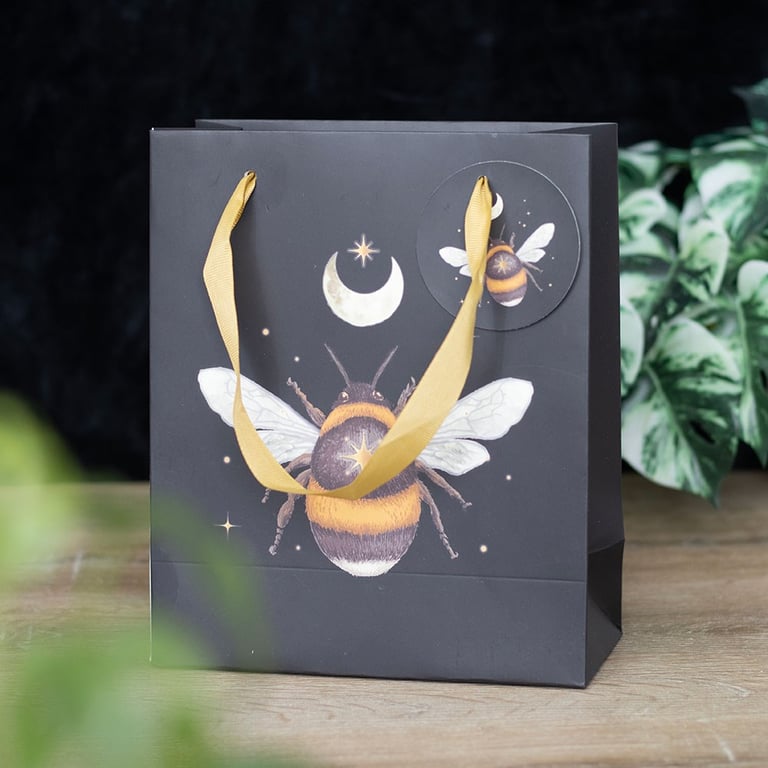 23cm Tall Forest Bee Gift Bag with Mystical Design