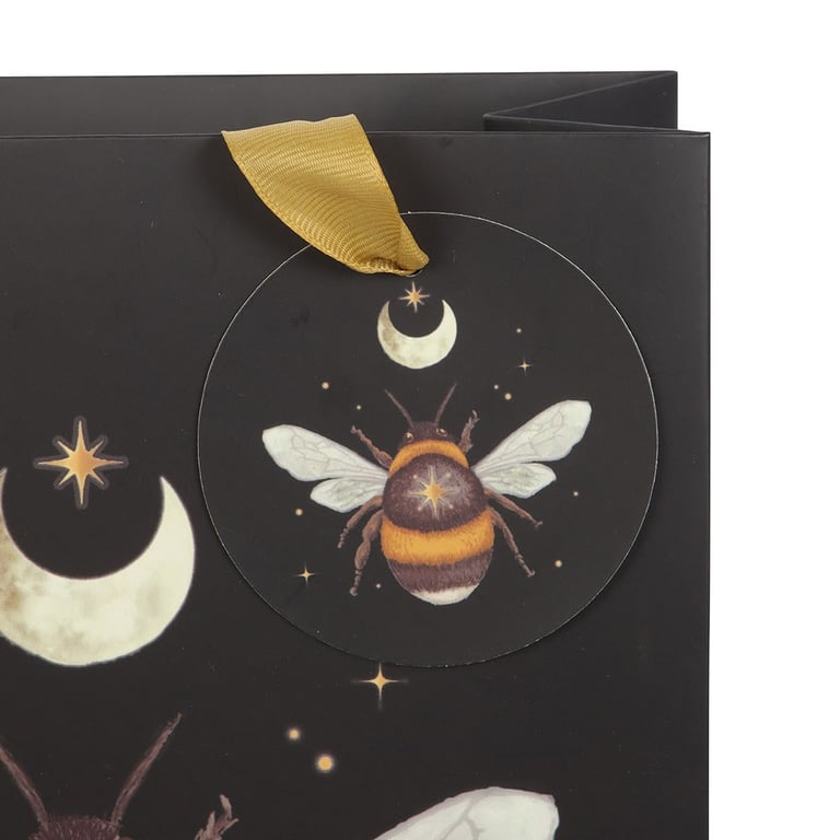 23cm Tall Forest Bee Gift Bag with Mystical Design