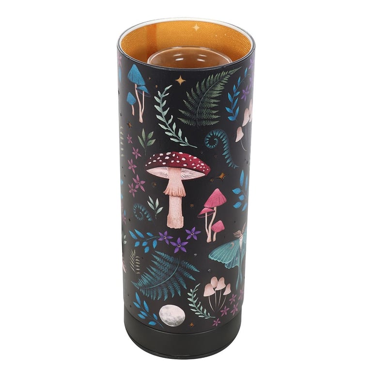 Dark Forest Print Electric Aroma Lamp - Home Fragrance Diffuser with Mystical Design and USB Power