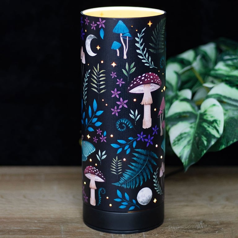 Dark Forest Print Electric Aroma Lamp - Home Fragrance Diffuser with Mystical Design and USB Power