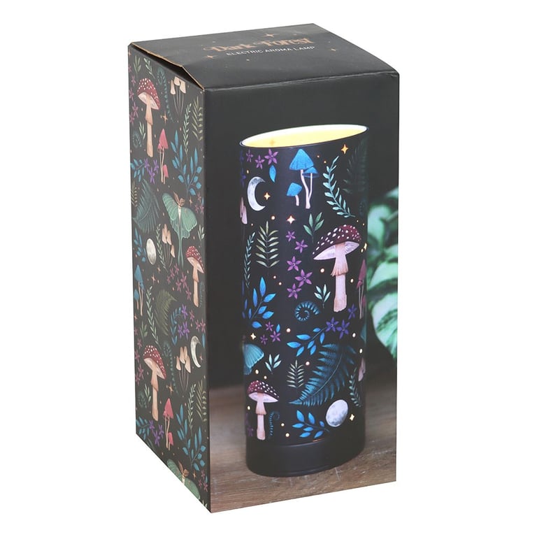 Dark Forest Print Electric Aroma Lamp - Home Fragrance Diffuser with Mystical Design and USB Power