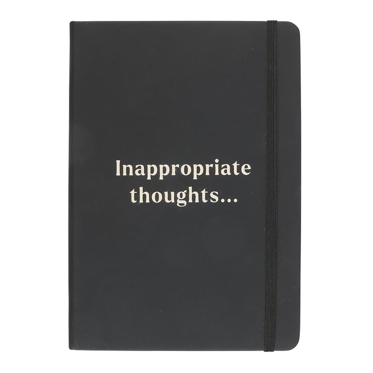 Inappropriate Thoughts A5 Lined Notebook - 100 Sheets, Evil Plan Journal