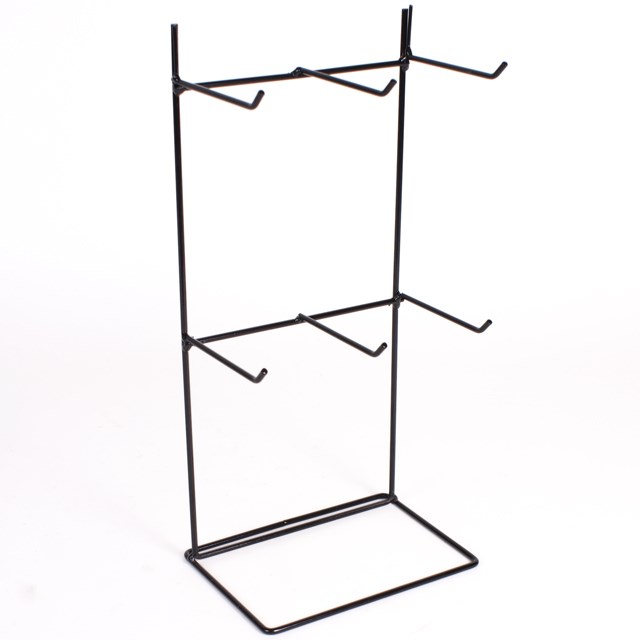 6 Hook Countertop Metal Display Stand for Jewelry and Small Items