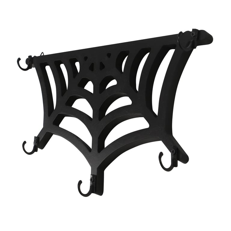 Spiderweb Shaped Wall Key Holder - 2-Triangle Hook Organizer for Home Decor