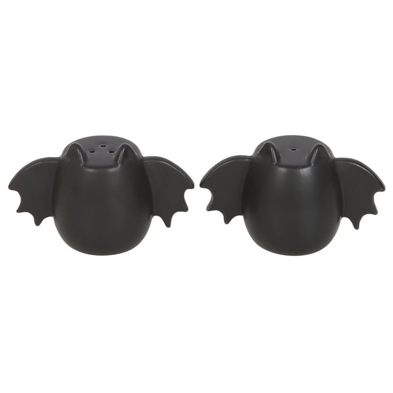 Bat Wing Salt and Pepper Shakers - Quirky Halloween Tableware, Food Safe, Unique Dining Accessories