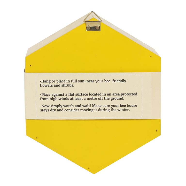Wooden Bee House - Eco-Friendly Pollinator Habitat for Gardens and Children s Nature Education