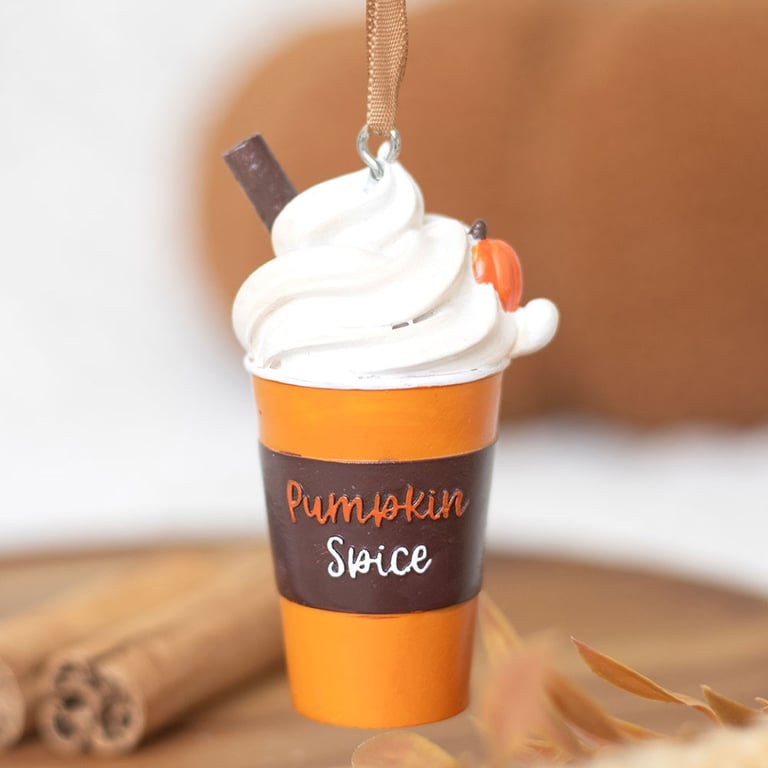 Pumpkin Spice Latte Hanging Autumn Decor Ornament