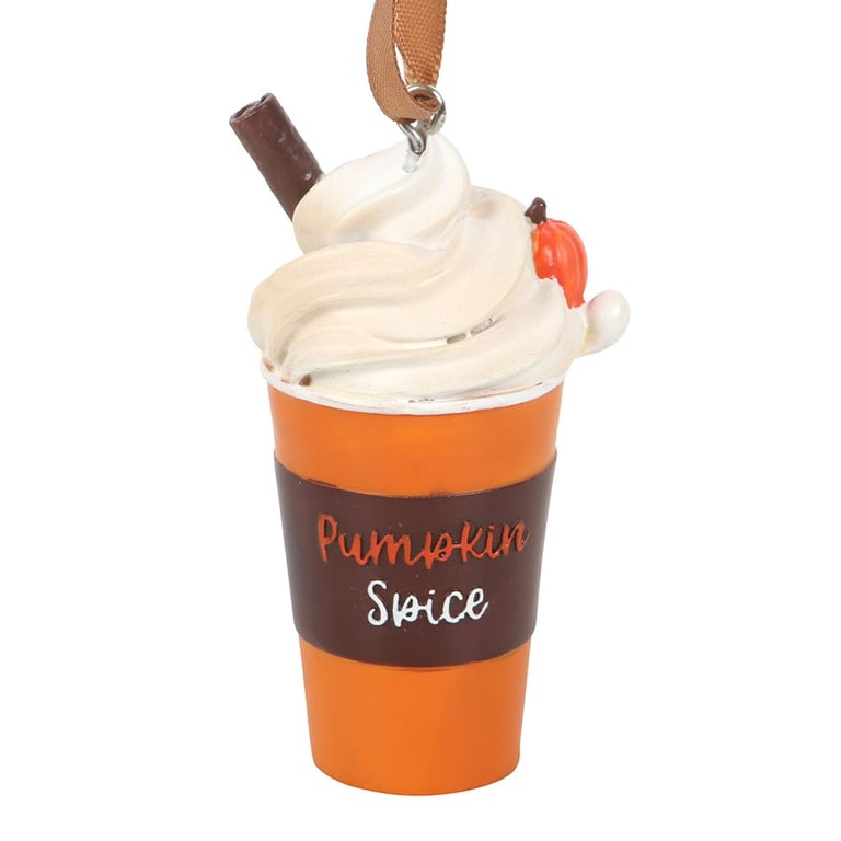 Pumpkin Spice Latte Hanging Autumn Decor Ornament