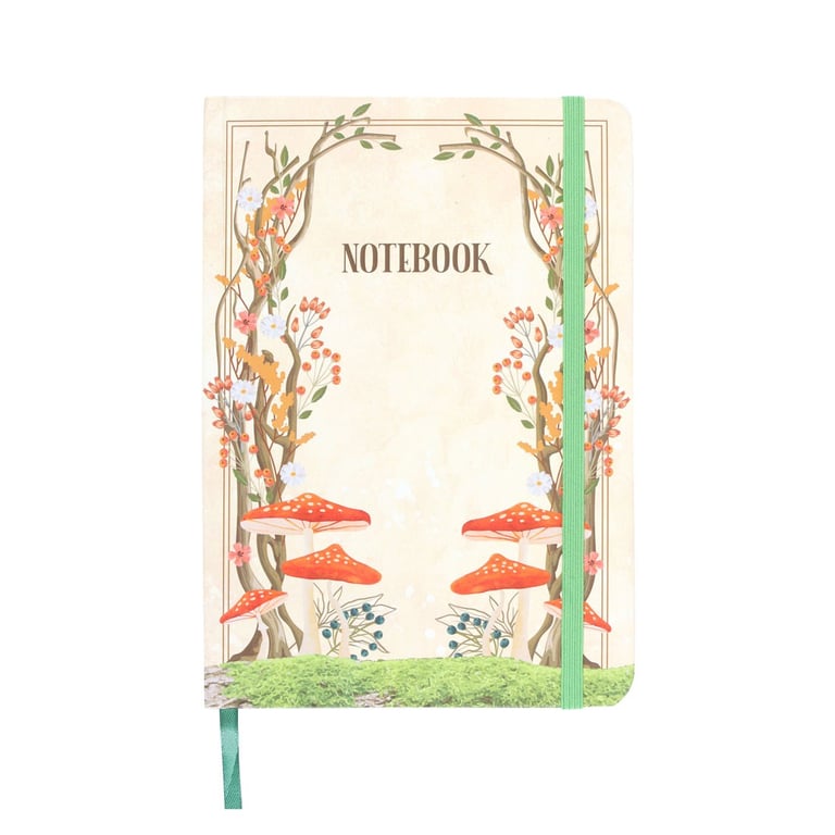 Enchanted Forest A5 Lined Notebook - 200 Page Journaling and Writing Notebook