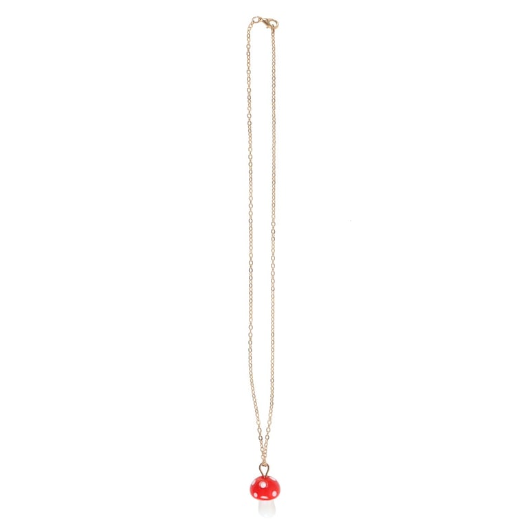 Toadstool Charm Necklace - Lucky Symbol of Inner Strength and Positivity