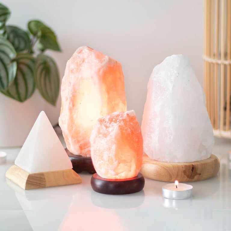 Himalayan Salt Rock Aroma Lamp - Essential Oil Diffuser for Home Fragrance
