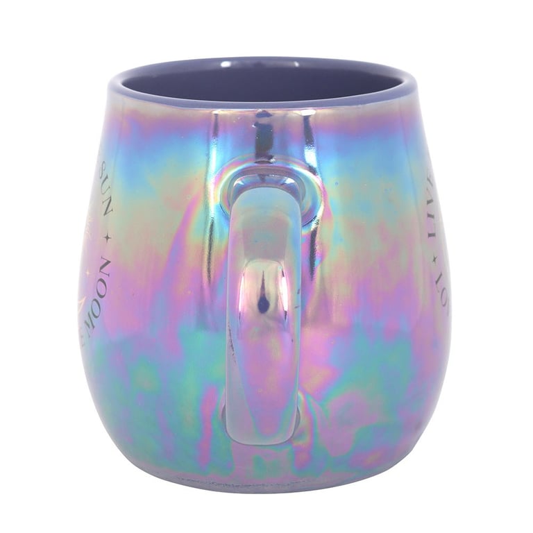 Live by the Sun Love by the Moon Iridescent 500ml Mug - Hand Wash Only, Celestial Design