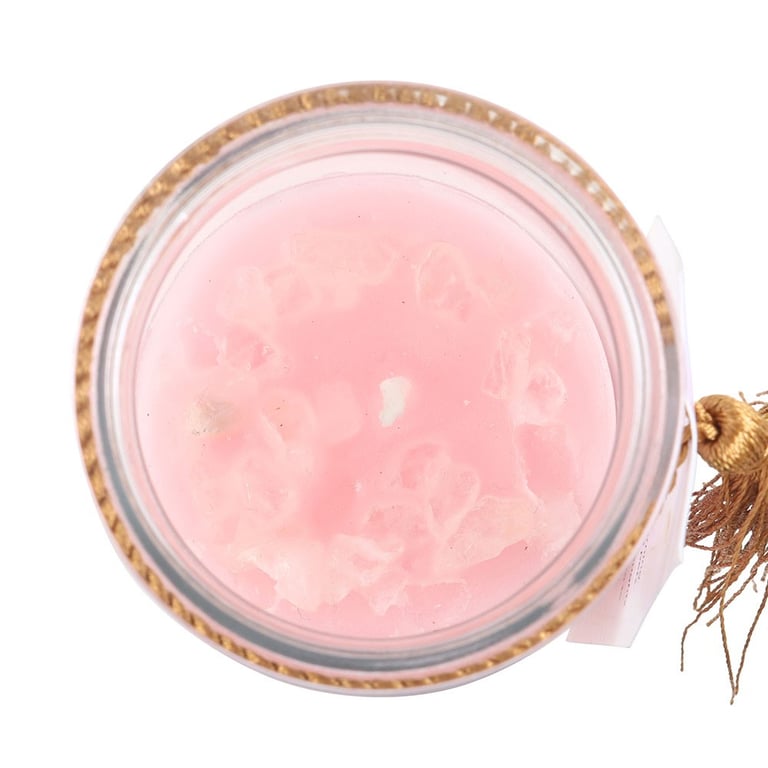 Mystic Rose Tube Candle with Self-Love and Confidence Prompts