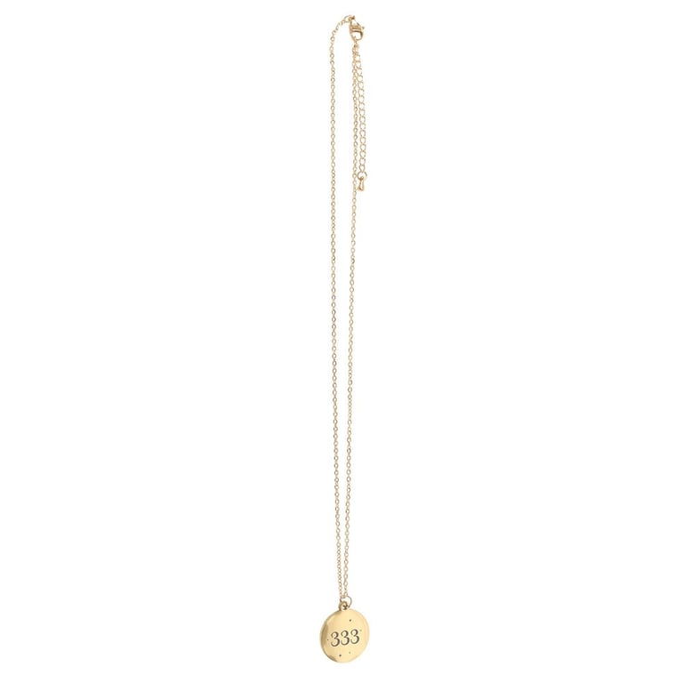 333 Angel Number Support Necklace - Attract Divine Guidance with Nickel-Free Stainless Steel