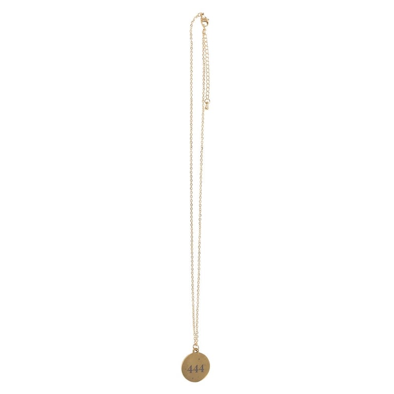 444 Angel Number Protection Stainless Steel Necklace - Spiritual Guidance and Divine Support