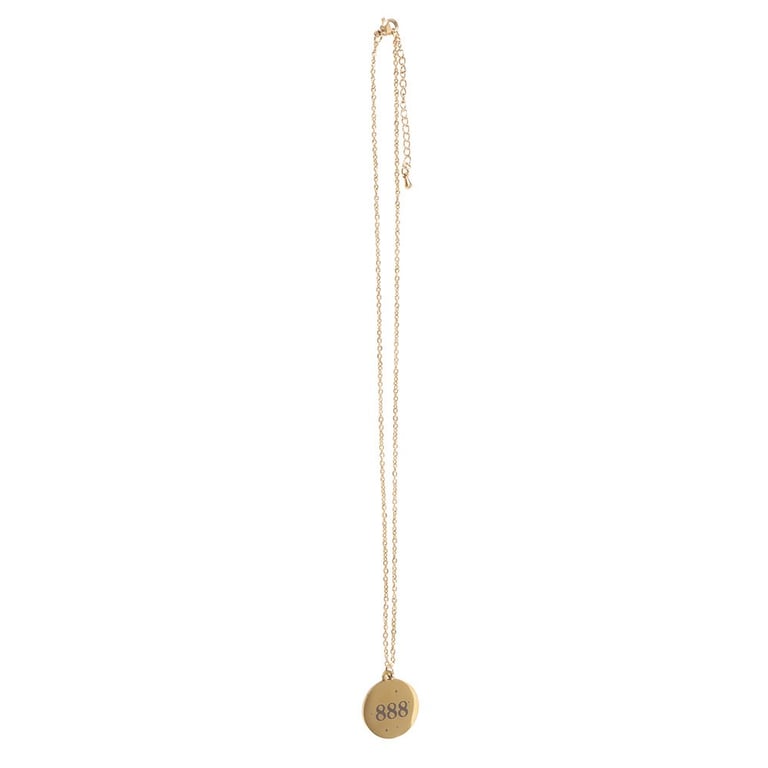 888 Angel Number Abundance Stainless Steel Necklace - Attract Spiritual Guidance and Harmony