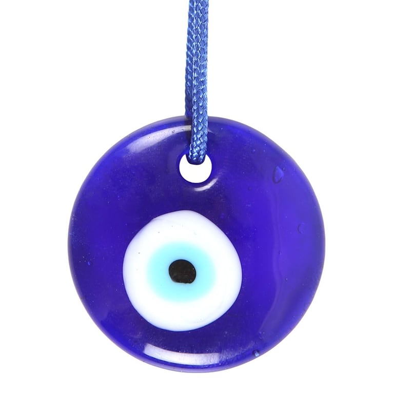 Glass All Seeing Eye Protective Charm - Ward Off Negative Energies and Deflect Evil Intentions