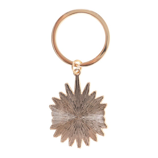 All Seeing Eye Metal Keyring - Protective Good Luck Charm and Talisman Keychain