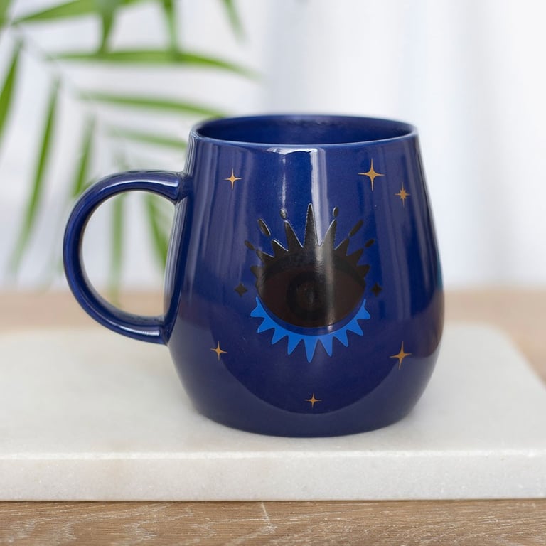 All Seeing Eye Colour Changing Spiritual Energy Mug - Good Luck Protection