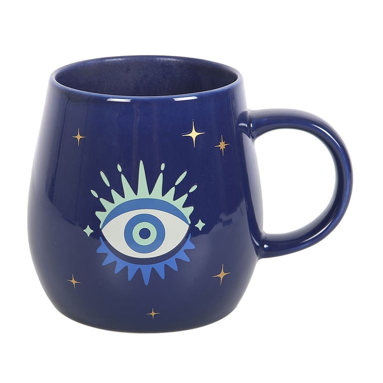 All Seeing Eye Colour Changing Spiritual Energy Mug - Good Luck Protection
