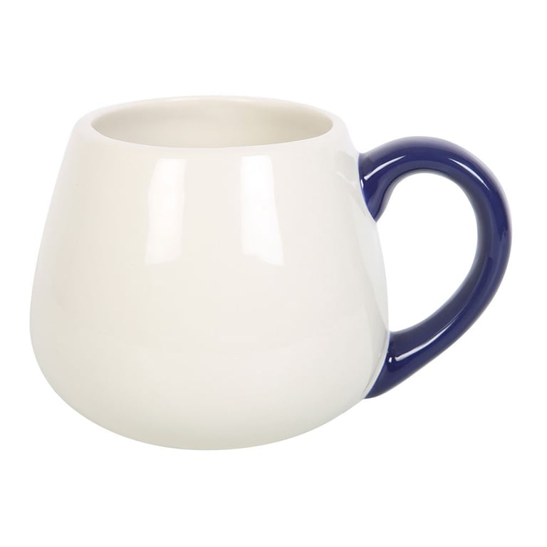 All Seeing Eye Rounded Mug with Metallic Gold Evil Eye Design - Good Luck Protection