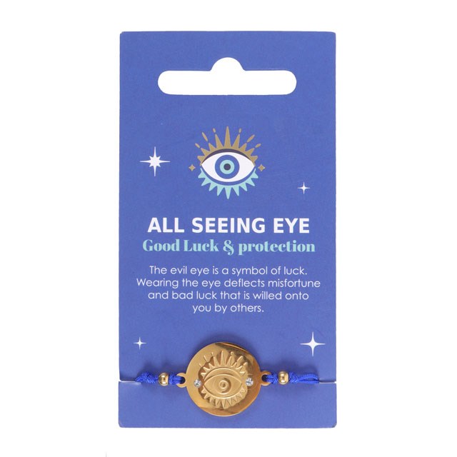 All Seeing Eye Stainless Steel Protection Bracelet - Evil Eye Luck Charm