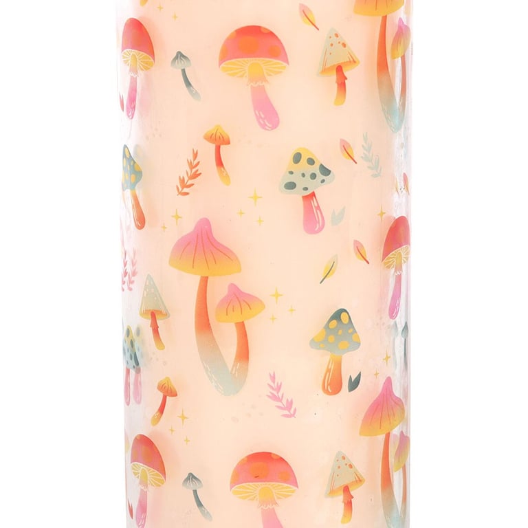 Funky Fungi Mushroom Print Candle - 70 Hour Burn Time, Trendy Home Decor