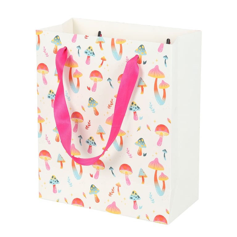 Funky Fungi 23cm Mushroom Print Gift Bag