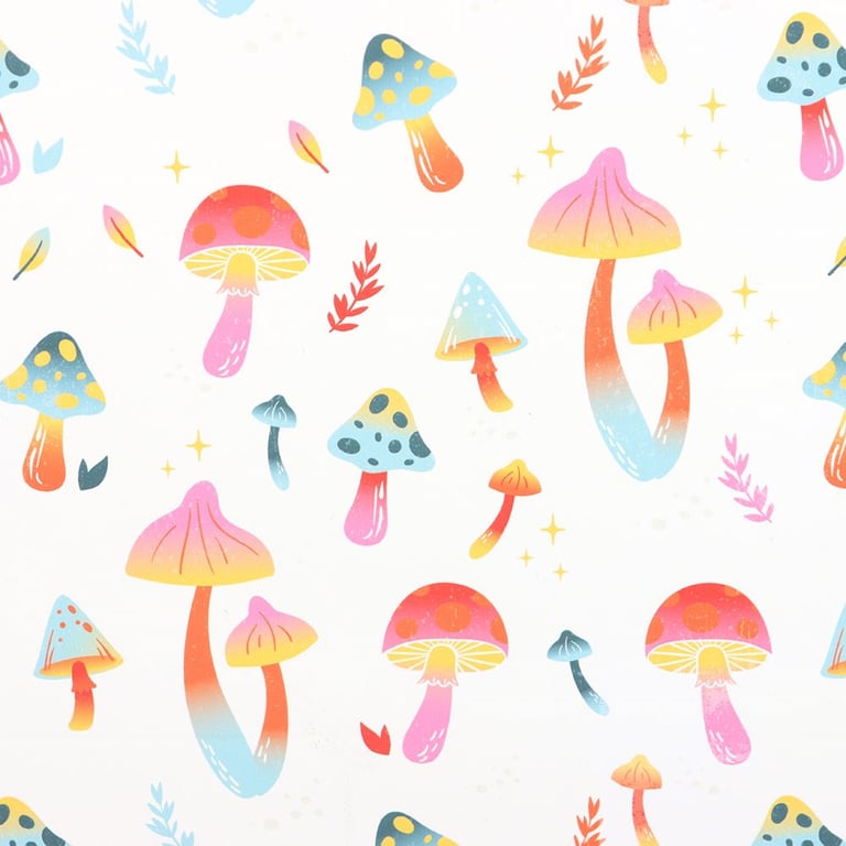 Funky Fungi 23cm Mushroom Print Gift Bag