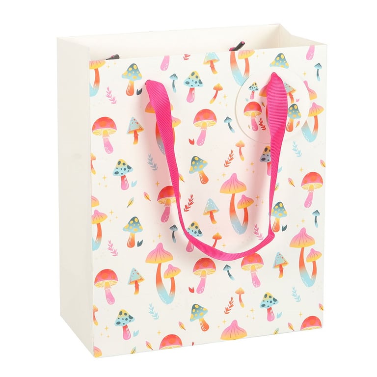 Funky Fungi 23cm Mushroom Print Gift Bag