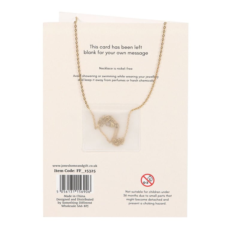 Pink Aura Crystal Mushroom Necklace Greeting Card - Unconditional Love & Cosmic Connection