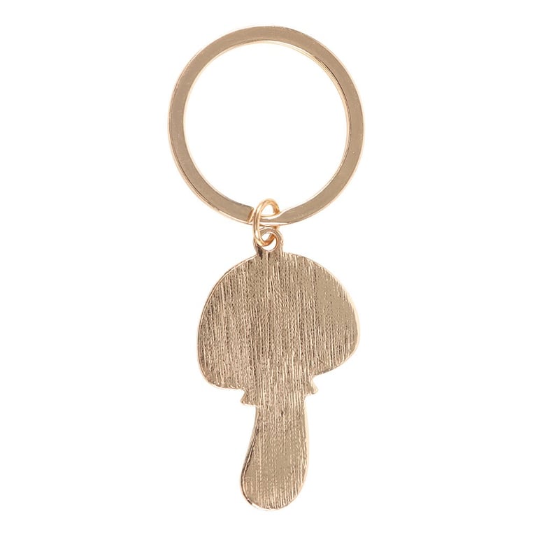 Funky Fungi Mushroom Enamel Keyring - Colorful Accessory