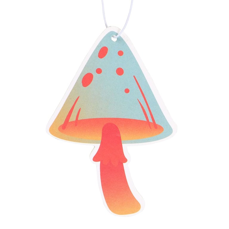 Mushroom Vanilla Scented Air Freshener - Natural Car Fragrance