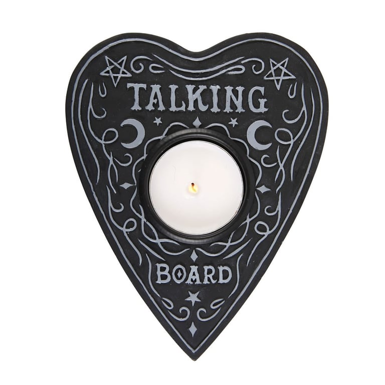 Talking Board Planchette Tealight Candle Holder - Spooky Centerpiece Decor