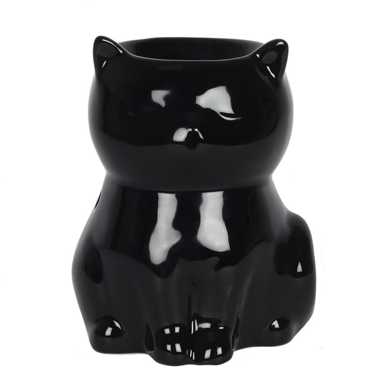 Black Cat Oil Burner - Fragrance Holder for Home Scented Decor and Indoor Aroma Therapy