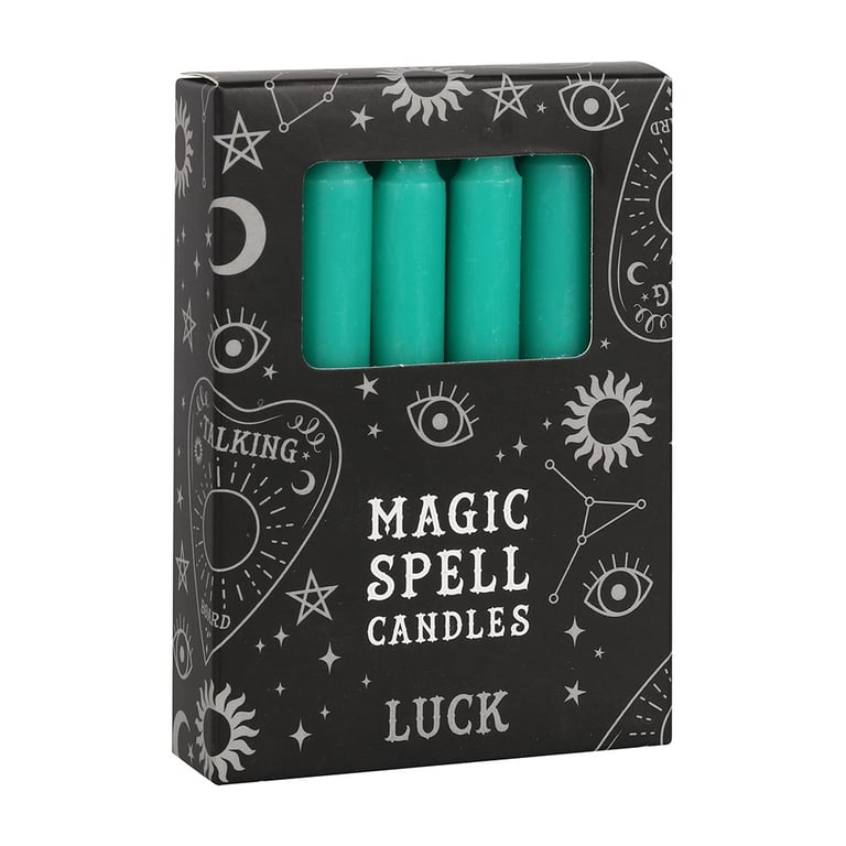 Green Luck Spell Candles - Attract Prosperity & Fertility
