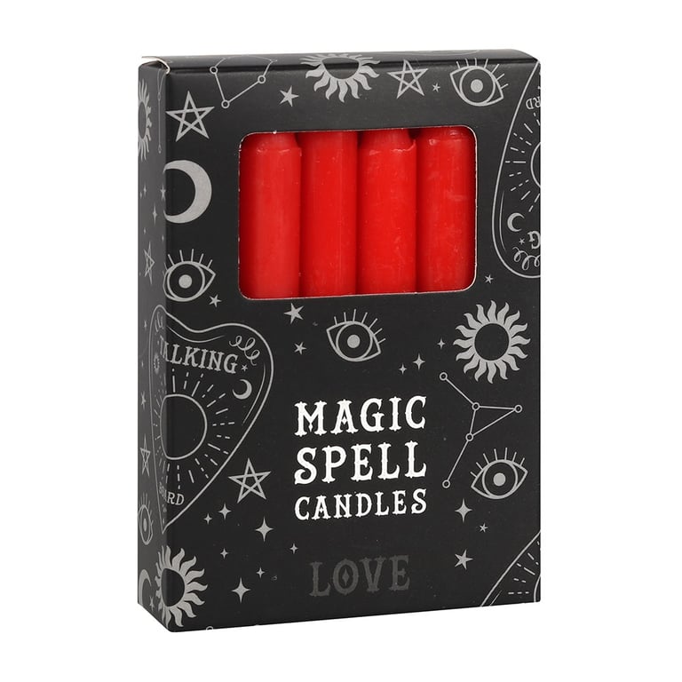 Red Love Spell Candles - Attract Romance & Vitality with Candle Magic (Vegan)