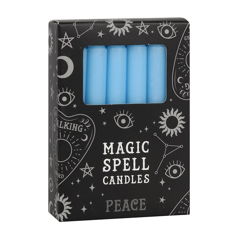Light Blue Peace Spell Candles - Attract Serenity and Calm with Vegan Candle Magic