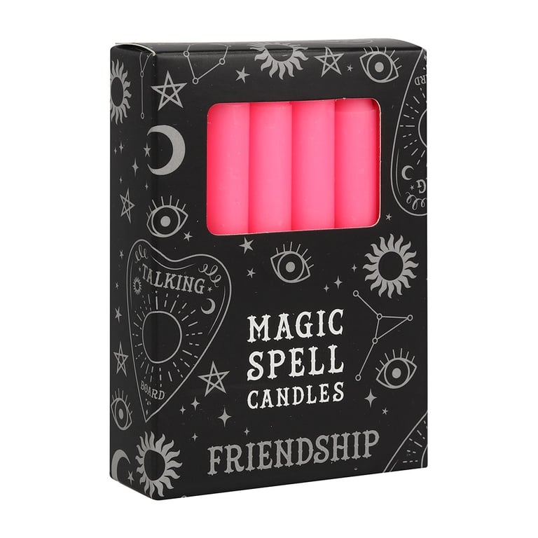 Pink Friendship Spell Candles - Attract Harmony and Emotional Well-being