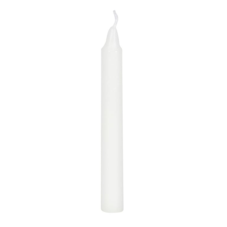 White Happiness Spell Candles - 12 Unscented Vegan Candles for Spiritual Growth and Positive Attraction