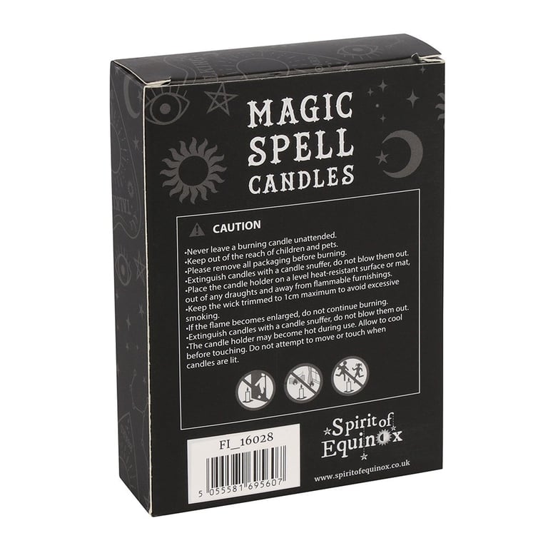 White Happiness Spell Candles - 12 Unscented Vegan Candles for Spiritual Growth and Positive Attraction